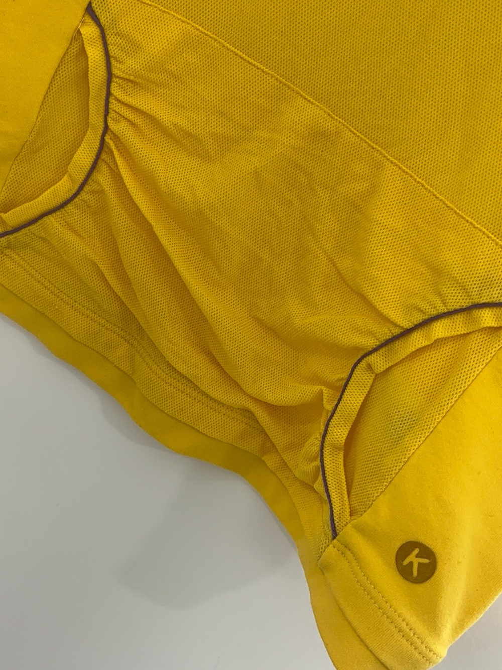 Women’s Yellow Racerback Tank Top - Picture 3 of 4